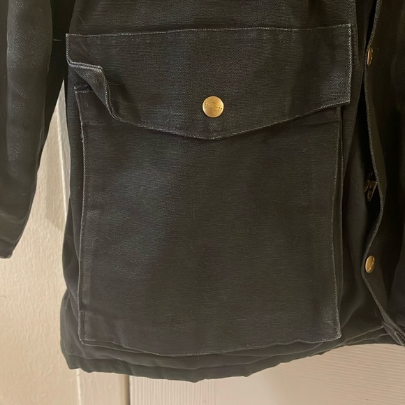 Carhartt 1997 CQ7005 Arctic Ranch Coat Quilt Lined Size Large In Black - Picture 5 of 14